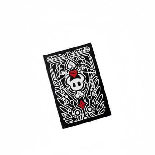 54pcs Hollow Knight Black and White Card Table Poker Card Game (BLACK)