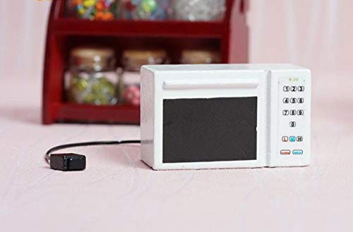 image for CuteExpress Dollhouse Microwave Oven Mini Kitchen Appliance 1:12 Doll 