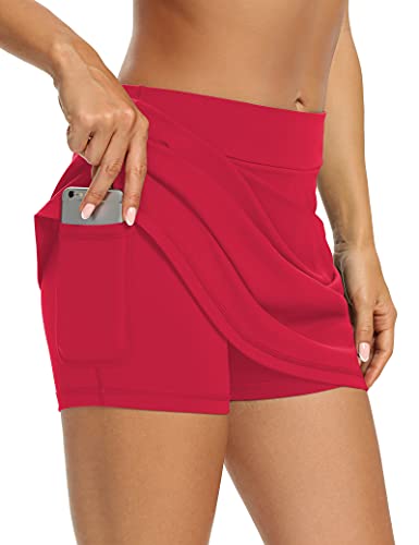 Image of LouKeith Tennis Skirts for Women Golf Athletic Activewear Skorts Mini Summer Workout Running Shorts with Pockets