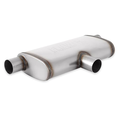 Flowmaster 72206 FlowFX Muffler 2.5 Inlet/Outlet - Oval Body - Transverse - Moderate Sound 409 Stainless Steel by Flowmaster - Used condition - US$102.32