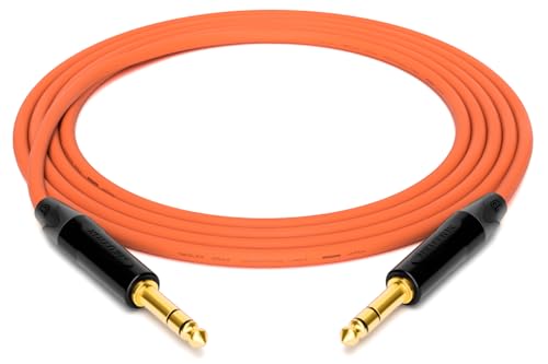 Mogami 2534 Quad câble de studio élimine les interférences avec connecteur Neutrik TRS 6.3mm 2m