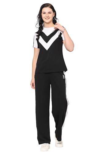 Image of Women's Activewear Set | Stylish Two Piece Track Suit with Printed Top & Jogger Pants | Ideal for Sports, Gym & Casual Outfits