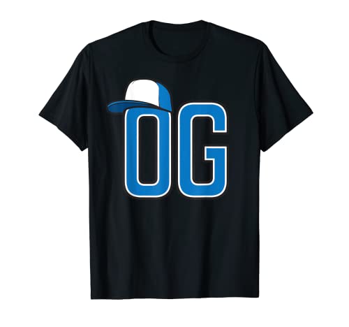 The OG "Original Gangster" Old School B-Blue Camisa Camiseta