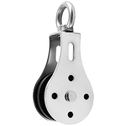 Jkjhbhged 300Kg Bearing Pulley Lifting Quiet Wheel Gym U-Grooved Heavy Duty Pulley Wheel for Workout Equipment Cable Machine, silver