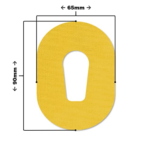 MySweetStitch - 10 x Dexcom G6 Patches, Overpatch diameter 70 x 55mm, Waterproof, Breathable, Skin-Friendly, Made in Germany, Yellow - Image 3