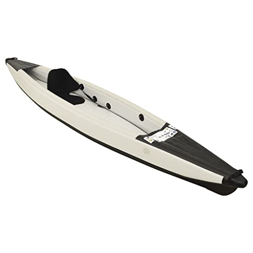 Homgoday Kayak hinchable negro 375 x 72 x 31 cm de poliéster, muebles para casa, interior, exterior, salón, dormitorio