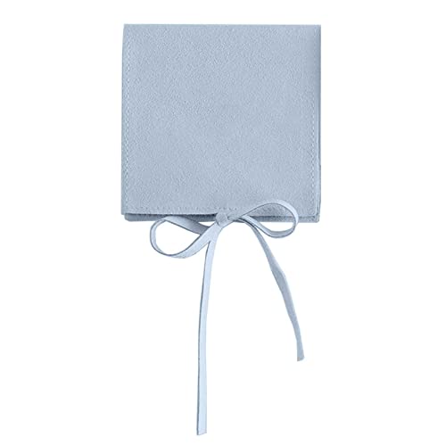 ohodhmnu Bolsa de embalaje de joyería de microfibra suave para collares, aretes, anillos, cinta de almacenamiento