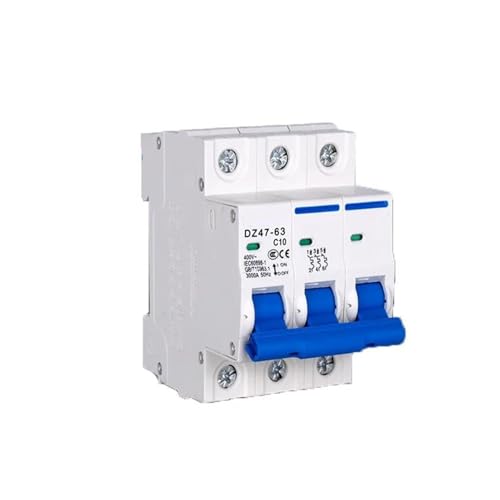 Disjoncteur miniature 3P 63A type C DZ47 pour tableau électrique 400V