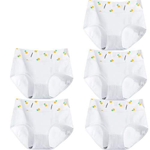 Culottes en coton pour femmes taille haute respirantes lot de 5 slips en dentelle grande taille