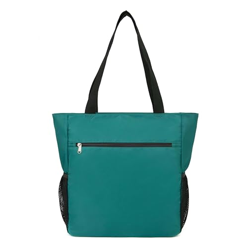Image of ETidy Large Capacity Foldable Tote Bag With Zipper | Water-resistant, Lightweight, Sandproof, Beach Bag, Gym Bag, Travel Shopping Bag