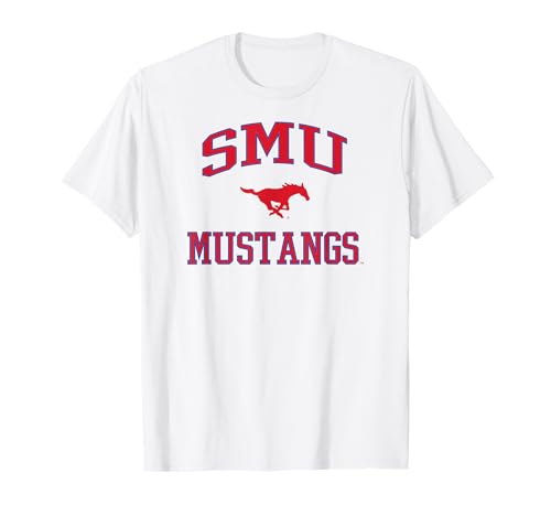 SMU Mustangs Southern Methodist White Officially Licensed T-Shirt