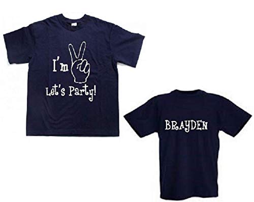 Personalized 2nd birthday shirts Clearance