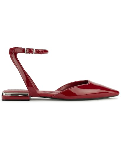 Image of DKNY Women's Cacia Pointed Toe Ballet Flat with Ankle Strap
