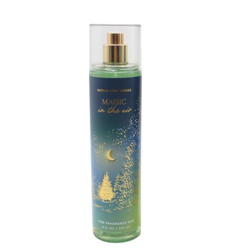 Bath & Body Works MAGIC IN THE AIR Fine Fragrance Mist & Ultimate Hydration Body Cream 2-piece Gift Set with a Blue Bow for Holidays – Full Size