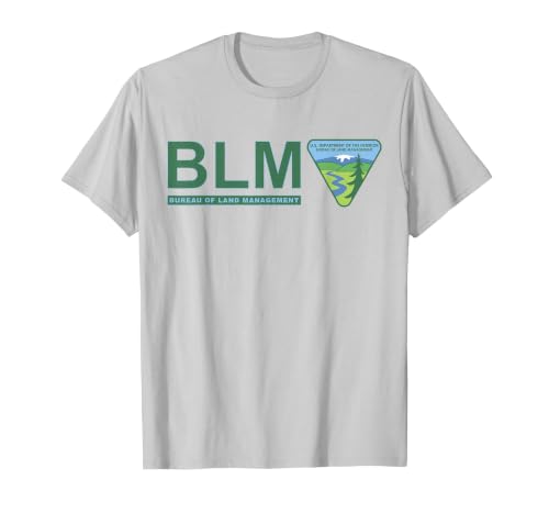 The Original BLM - Bureau of Land Management (Color) T-Shirt, Men, Silver Grey, 3X-Large