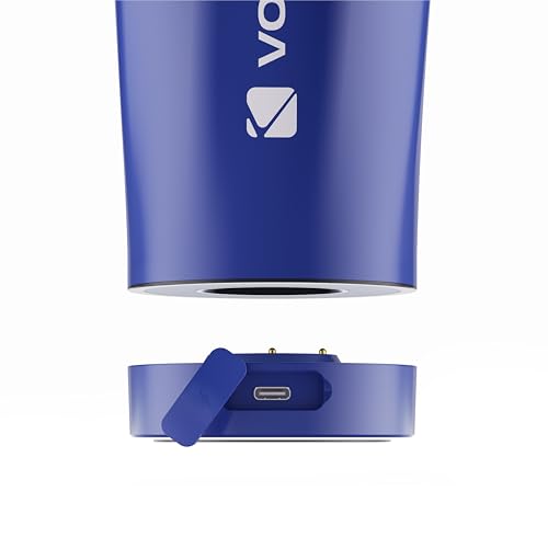 Image of VOLTRX ChillMix Shaker Bottle Insulated Stainless Steel - USB C Rechargeable Electric Protein Shake Mixer, Shaker Cups for Protein Shakes and MealReplacement, Chrome Steel