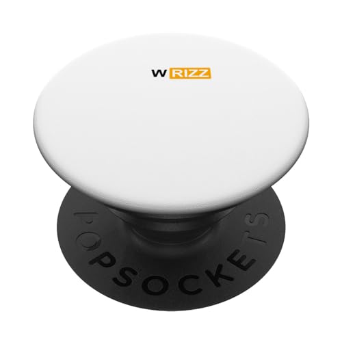 RIZZ GOD RIZZ LORD W RIZZ ALPHA GAME PopSockets Swappable PopGrip, Black