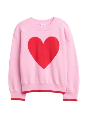 GAP Baby-Girls Cotton Crewneck Sweater, Primrose Pink, 2T