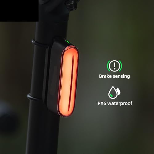 Luz trasera de bicicleta para evitar atropellos con sensor freno 2
