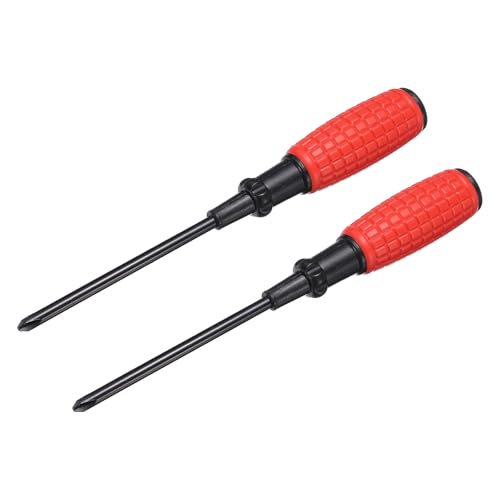 QUARKZMAN 2 Unidades Destornillador Phillips PH2 Longitud 8.3' Acero 45# Magnético Con Empuñadura Ergonómica Para Electrodomésticos Muebles Reparación Automotriz