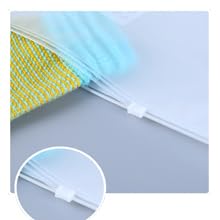 Image of 10Pcs Plastic Packaging Bag, Frosted Zipper Bag for Clothe, Travel Bag For Shoes Cosmetic Jewellery Tolitary School Trip| Zip Lock Bag with Air Vent Hole, Multipurpose Storage Pouch (2 Set)