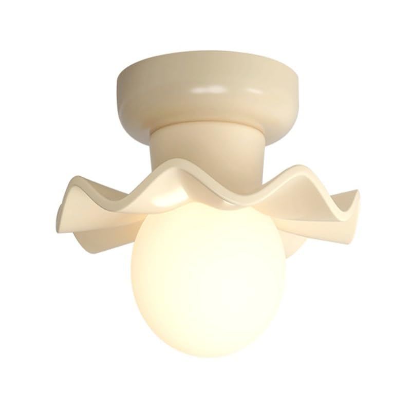 Plafonnier nordique G9 design fleur pour entrée et couloir cosy