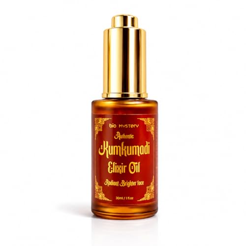 Image of Authentic Kumkumadi Elixir Oil, Rodiont Brighter Face Oil For Glowing Skin, Dark Spot Wrinkles and Pigmentation | Rich in Vitamin A & C | 30ml /1 floz
