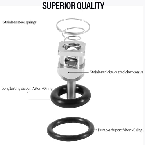 MC-300 Fuel Check Valve Rebuild Kit for Harley Davidson 20-22 EFI Systems, Check Valve O-rings and stainless steel spring fits Harley Tool Kit Replacemnet