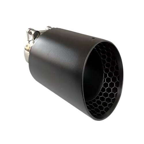 Nid d'abeille noir mat pour cet embout d'échappement voiture universel