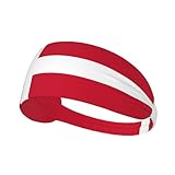 Denmark Flag Running Headbands for Men Women,Sports Headband,Sports Sweatbands for Basketball,Tennis,Yoga,Workout,Non-Slip Stretchy Hairban