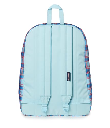 Image of JanSport SuperBreak One Backpack - Durable & Lightweight, 1 Main Compartment, Front Utility Pocket with Built-in Organizer, Plaid Vibes Sky High