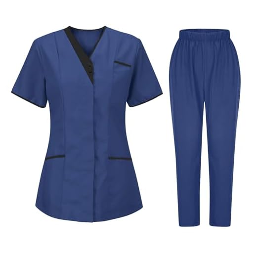 Uniforme Médicale Femme Offre Ensemble Haut Et Pantalons + Blouse Medicale Femmes Vêtements De Travail Uniformes Tenue Aide Soignante Professionnelle Infirmière Esthétique Uniforme Médical Tenue