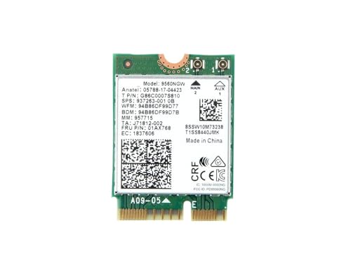 インテル Intel Wireless-AC 9560 5GHz/2.4GHz 802.11ac MU-MIMO 1.73Gbps Wi-Fi + Bluetooth 5 Combo M.2 ...