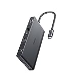 Anker USB-C Hub, 552 USB-C Hub (9-in-1, 4K HDMI) mit 100W Power Delivery, 4K@30Hz HDMI, 4 USB-C und USB-A Datenanschlüsse, Ethernet und SD/microSD Karten Slot für MacBook, HP, Dell Laptops, und mehr