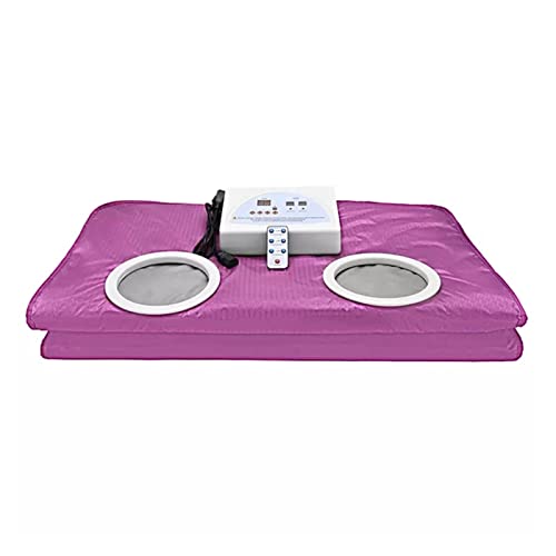 ASHBV Sauna portátil de Vapor Manta de Sauna de Masaje de hipertermia infrarroja lejana for el hogar, Manta de Vapor Espacial for pérdida de Peso, Limpieza y Adelgazamiento(Purple)