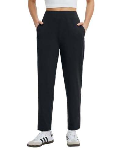baleaf Womens Travel Pants with 6 Pockets Work Lightweight Stretch Ankle Petite Dressy Casual Golf Busniess Slacks
