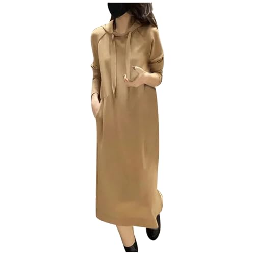 Robe pull à capuche femme grande taille pour silhouette affinée