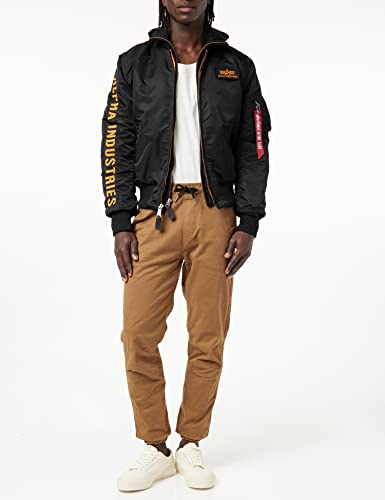 Alpha Industries MA-1 D-Tec SE Bomberjacke für Herren Black/Orange – Ansicht 2