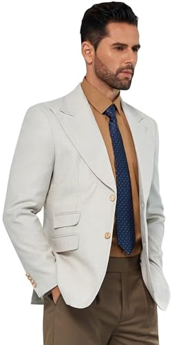 Men Blazer Slim Fit Casual Sport Coats 2 Button Formal Jackets for Men Blazers Men Peak Lapel Prom Dress Suit Tuxedo Jacket4