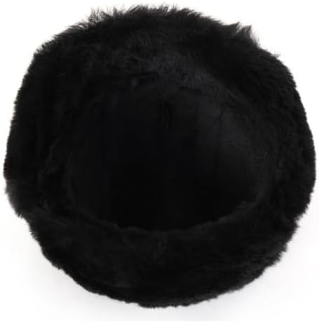 Ushanka Aviator Trapper Leather Hat - Men Women Sheepskin Fur Russian Soviet Earflaps, Warm Outdoor Winter Hat 2024 - Image 5