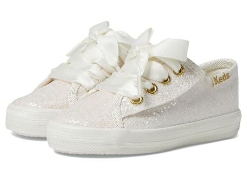 Keds Girls Kickstart Jr. Celebrations (Toddler/Little Kid) Sneaker Ivory Sparkle 11