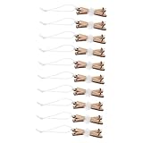 Vaguelly 10pièces Décorations De Noël Bois Mini Sledges Suspendus Ornements De Ski pour Arbre De Noël Décorations De Fête Et DIY