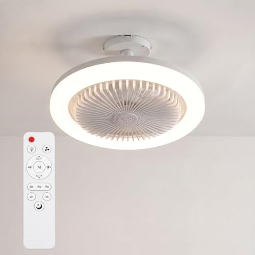 【角度調整】シーリングファンライト 小型 E26 25w 6畳 リモコン付き 調色調光 風量3段階 ファン付き照明 タイマー 常夜灯 省エネ 取付簡単 静音 暑さ対策 おしゃれ トイレ/洗面所/脱衣所 工事不要 (角型引掛ランプソケット別売り)