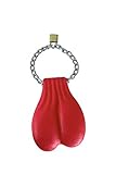 Bull Nuts, Solid Color-Red, Massive Series with Chain and Brass Lock, Made in USA (Red)