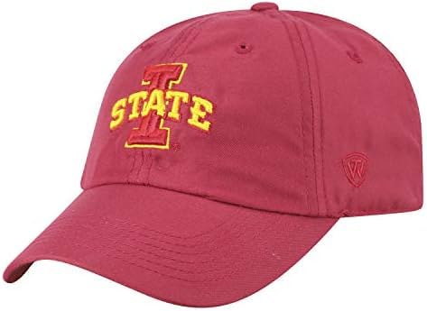 Pro Sport Collegiate Hats - Fitted Caps Adjustable Hats and Snapbacks Available, Iowa State Red, One size