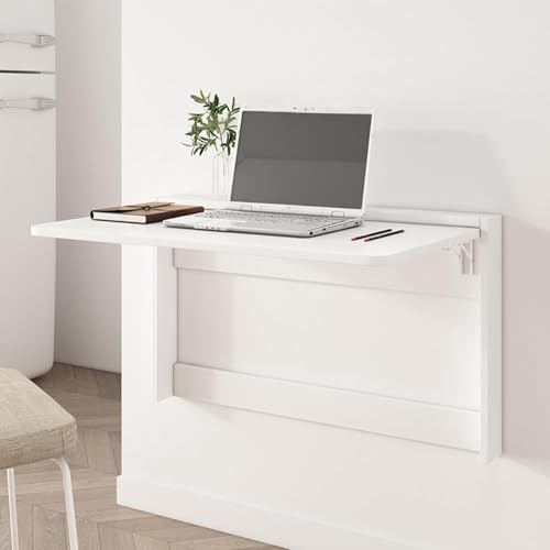 Table pliante murale bureau peu encombrant compact pour aménagement chambre et salon - 2