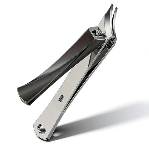 Sharp Slanted Nail Clippers,Angled Nail Clippers,Stainless Steel Slanted Edge Toenail Cutter Trim Fingernail Clipper for Women, Professional Toenail Clippers Manicure Tool for Men Thick Nails