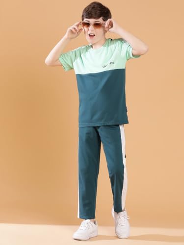 Image of Li'l Tomatoes Boys 100% Cotton Night Suit | Summer Printed Shirt & Pyjama Set | Soft & Breathable Sleepwear | 9-16 Years