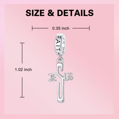 Image of LUXILLA Love You Best Friend Grandma Wife Heart Charm 925 Sterling Silver Charms Fit for Bracelets Necklace Jewelry Gift for Women