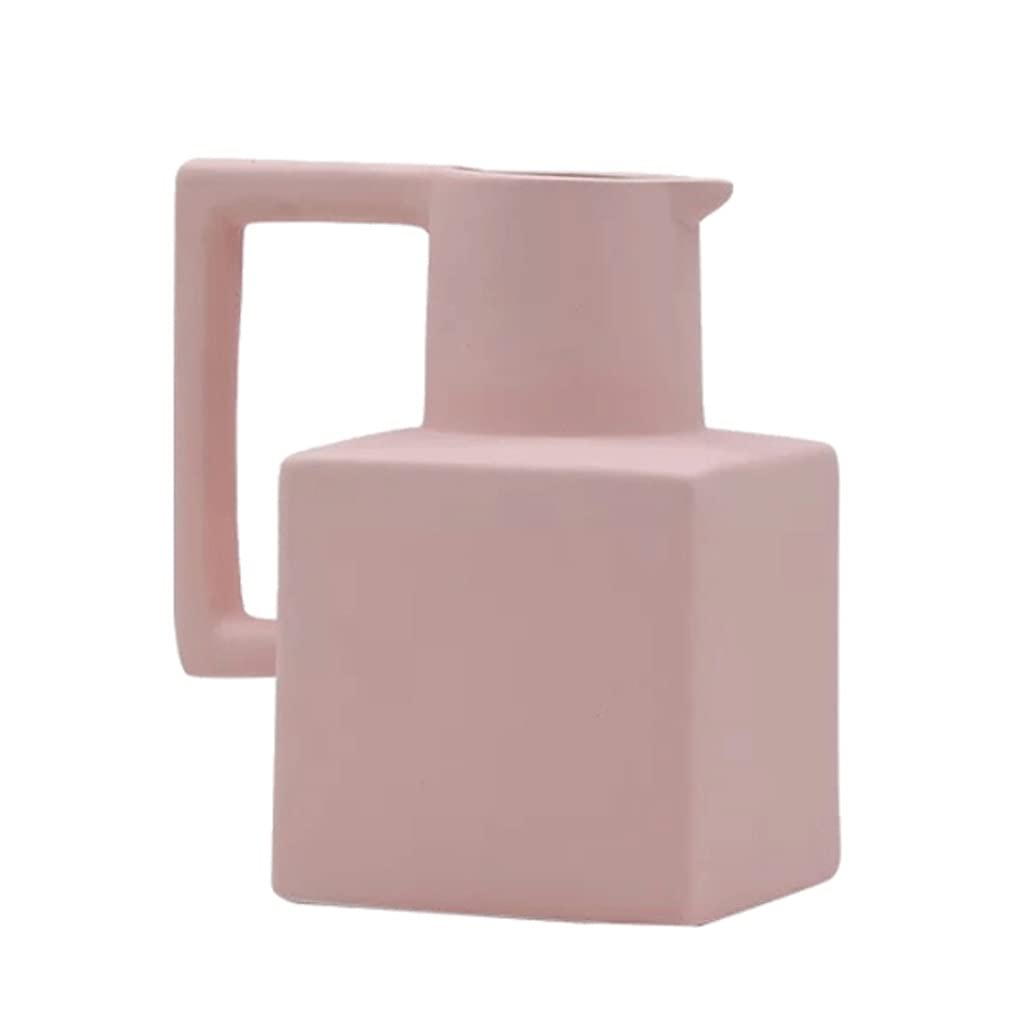 Ngdfgr Pink Unique Colorful Ceramic Flower Vase Exquisite Decorative Flower Vase For Home Decor Home Office Table And Centerpieces Fashion (Pink),